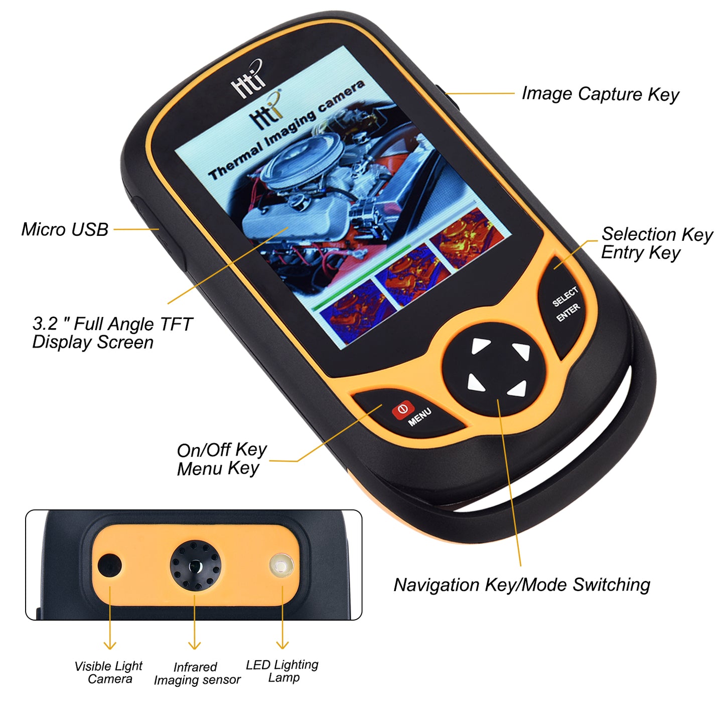T60 Touch screen thermal imager